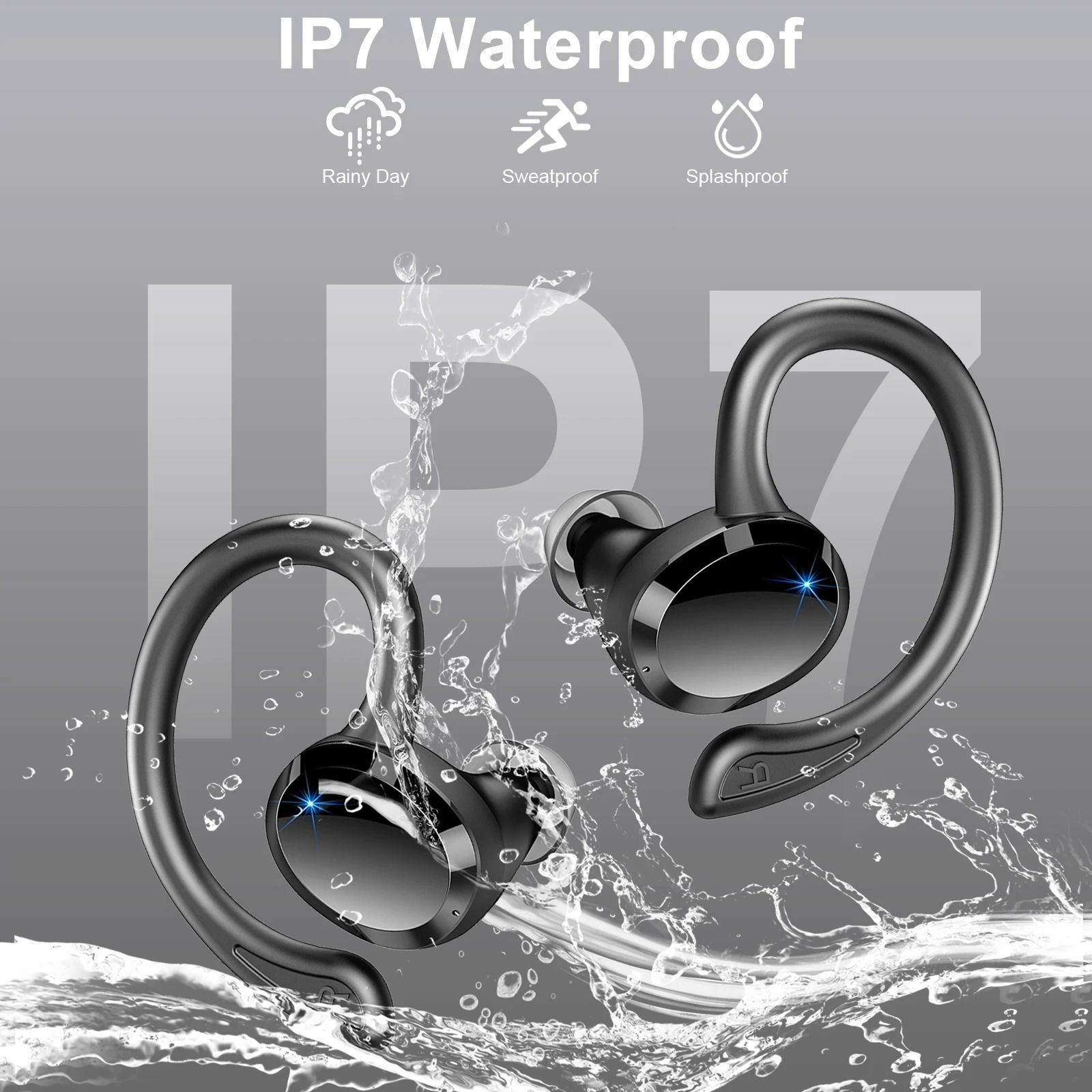 Wireless Bluetooth 5.3 Earbuds with Noise Cancelling Mic and 40H Playback