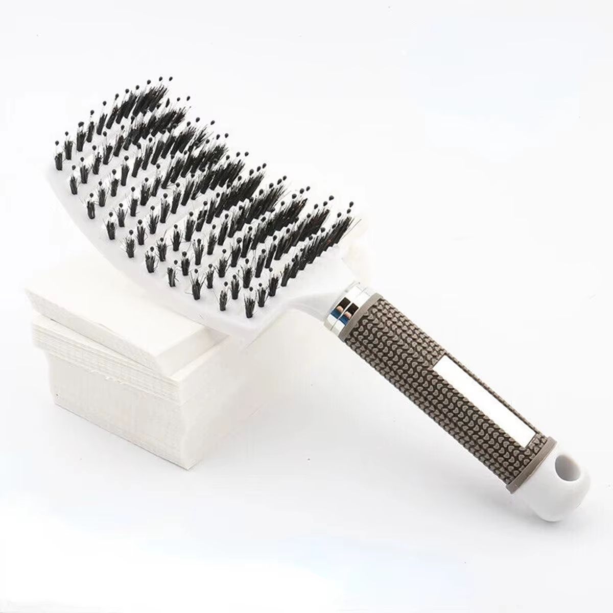 SmoothDetangle Boar & Nylon Scalp Massage Hair Brush