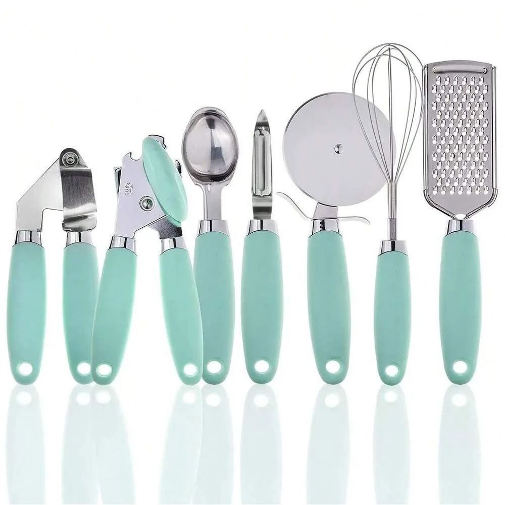7PC Silicone-Grip Stainless Utensil Set