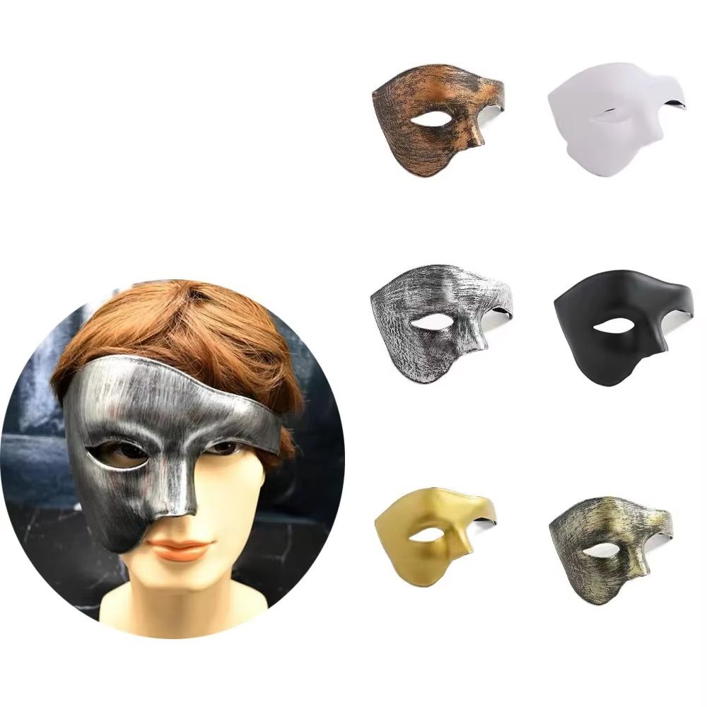 Phantom Half-Face Cosplay Mask Creative Masquerade Costume Accessory