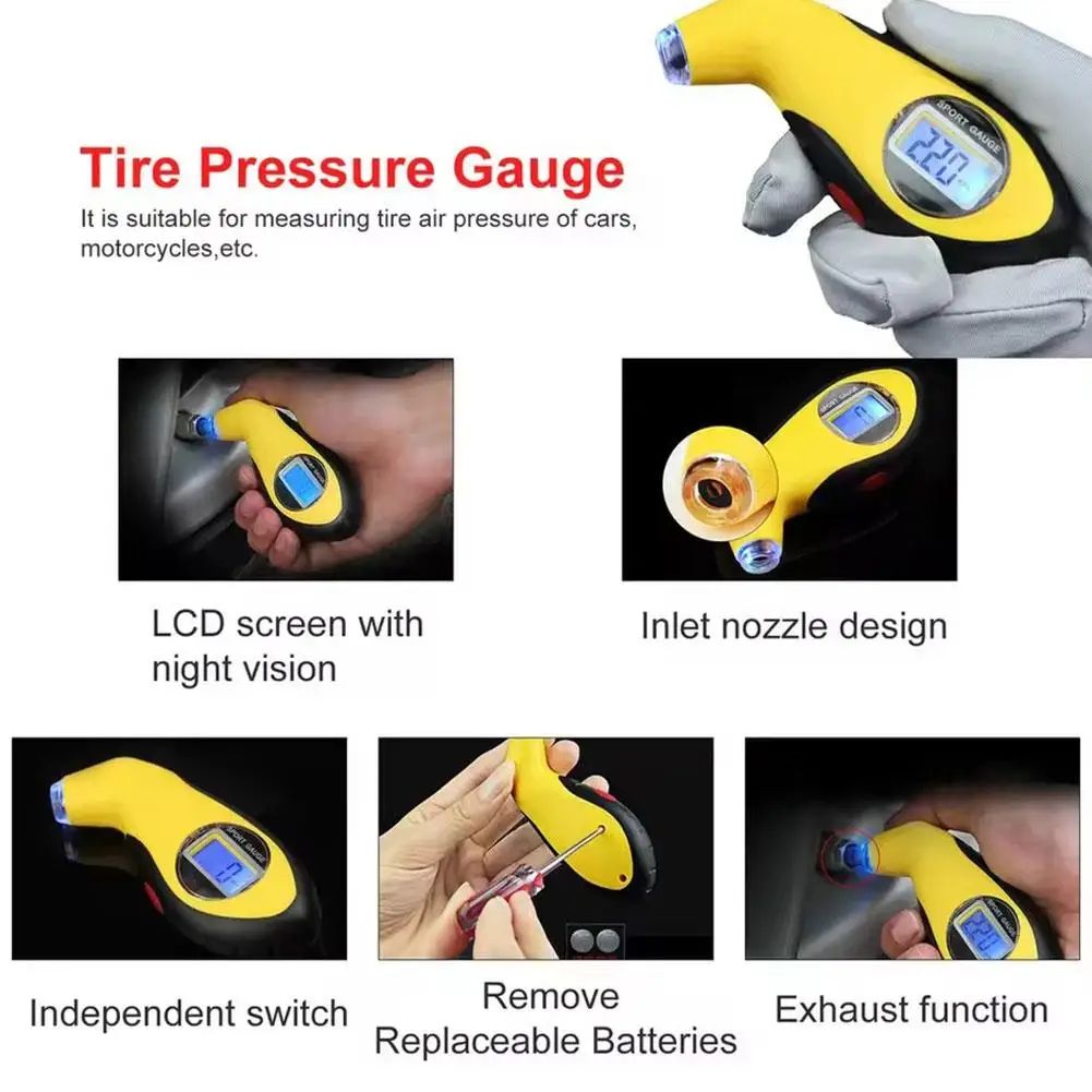 Digital Tire Pressure Gauge Meter