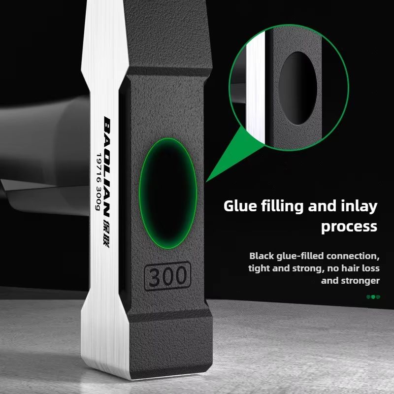 Flat Head Duckbill Hammer Set – 200g, 300g, 500g Plastic Coated Hand Tools