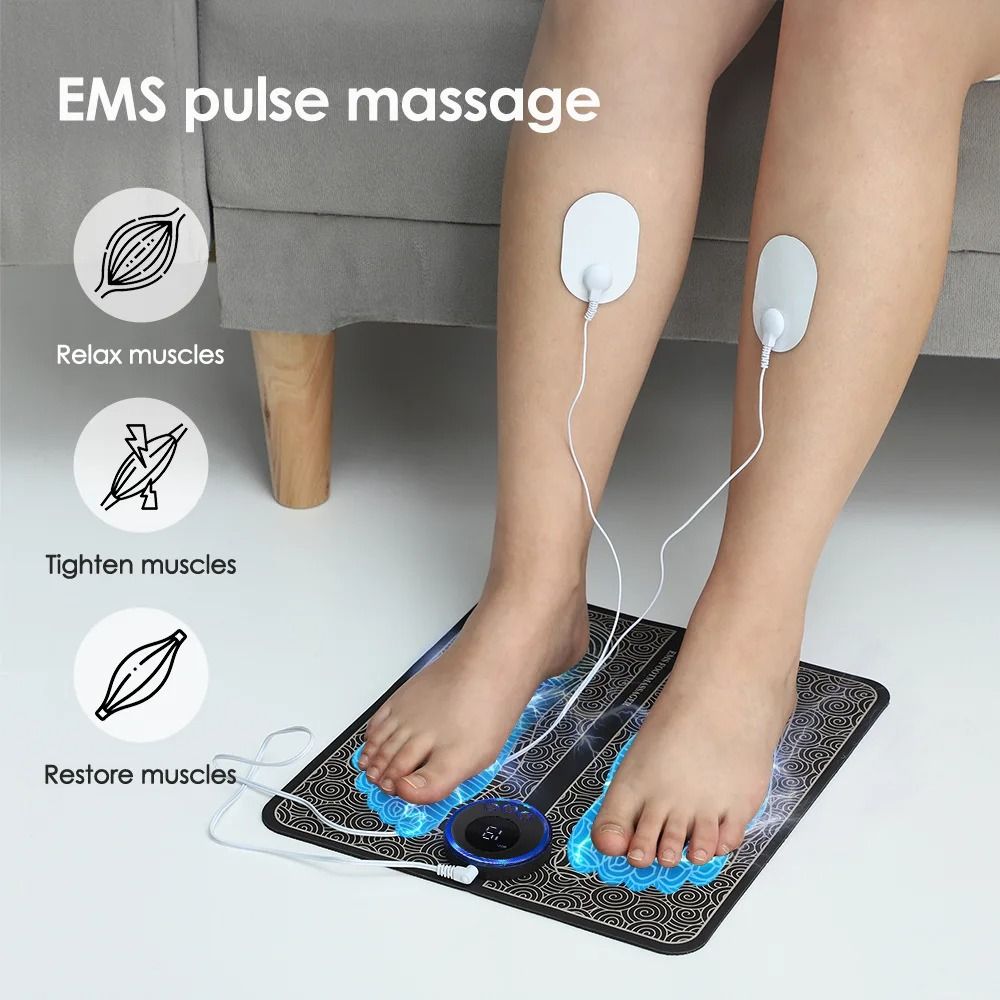 EMS Foot Massager Pad for Pain Relief and Circulation Support