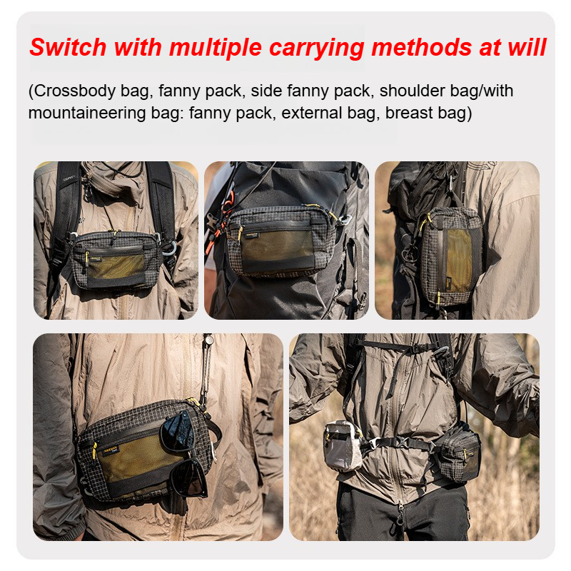 Ultralight Waterproof Running Waist Bag with Multi Pockets