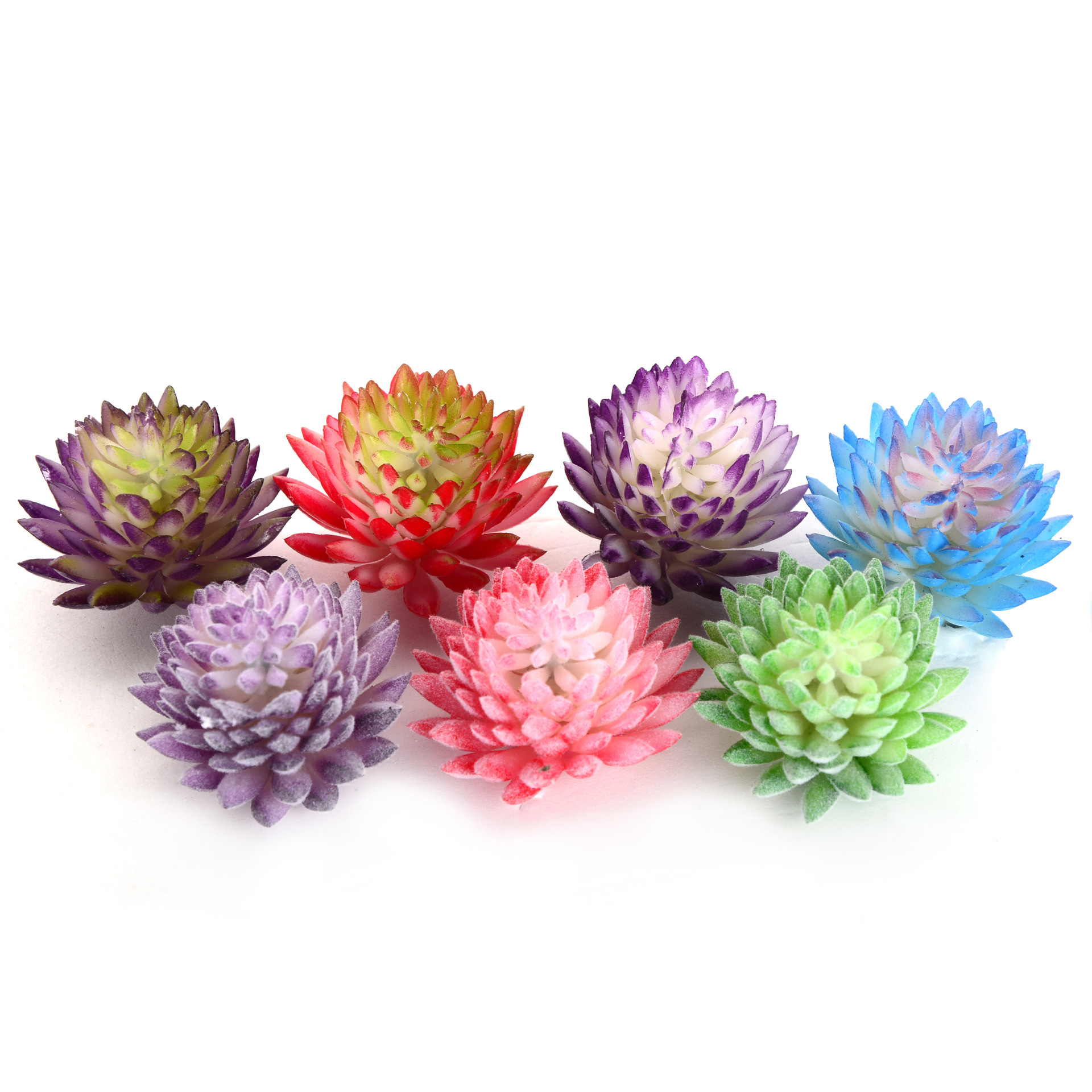 Lovely Artificial Succulent Plants, Lotus Landscape Decorative Flower, Mini Multi Color Fake Succulents Plant Decor