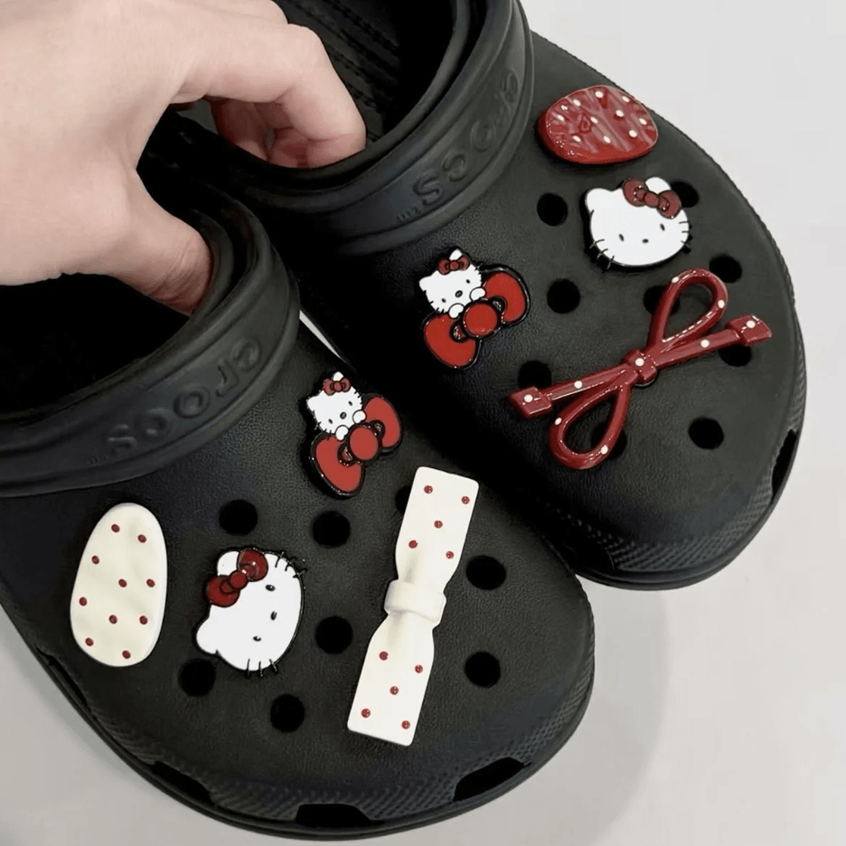 Hello Kitty Shoe Charms Cute DIY Detachable Shoe Accessories for Clogs