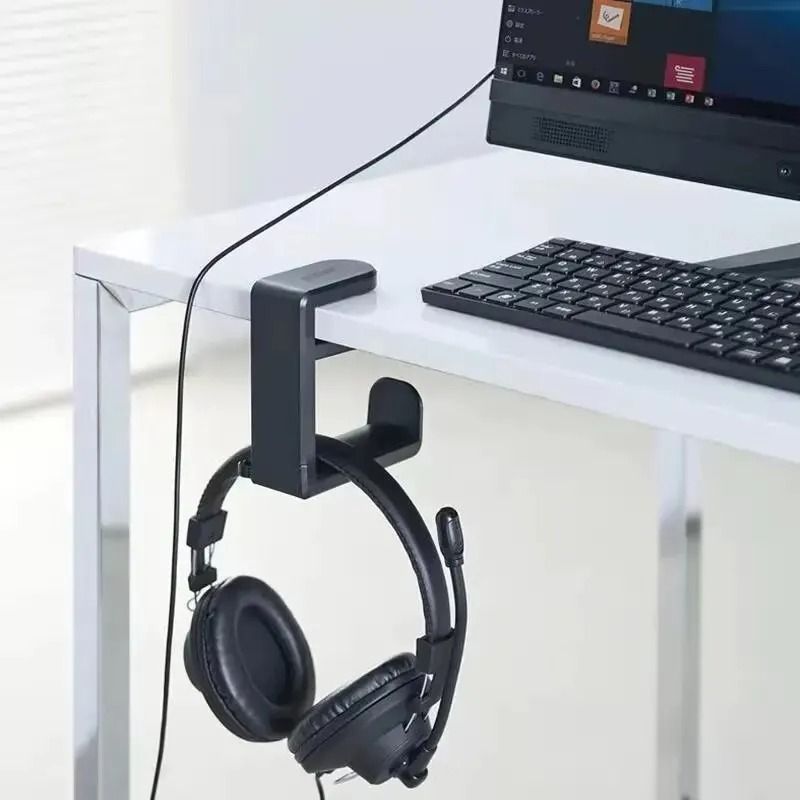 Under Desk 360 Degree Rotating Headphone Hanger