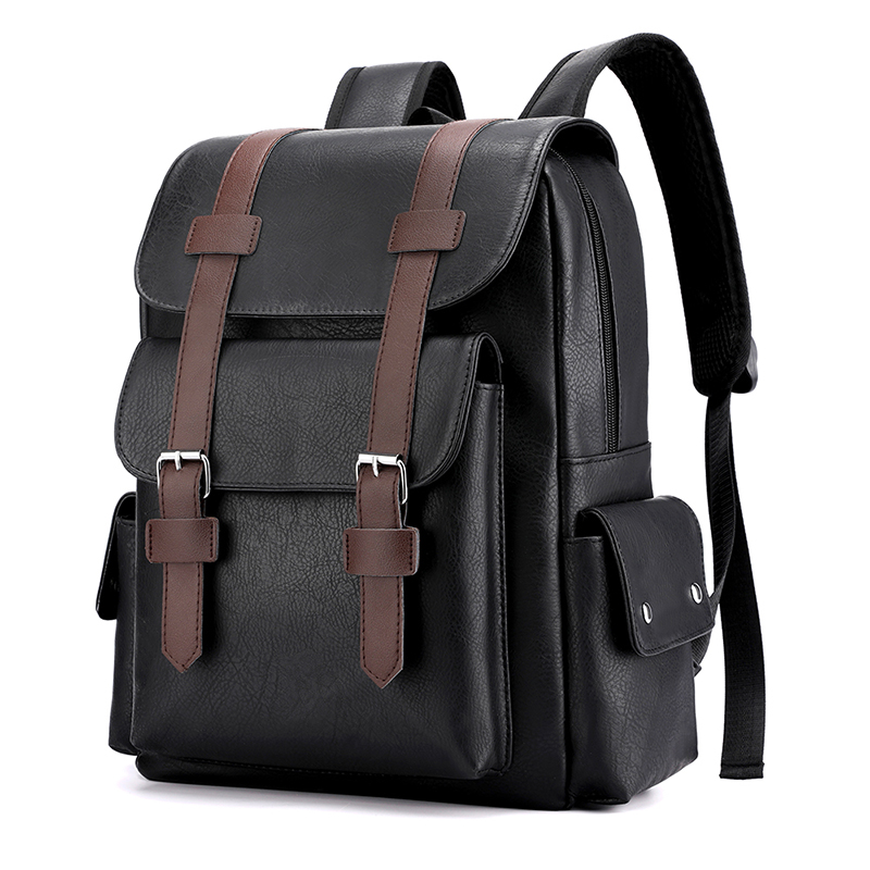 Premium mens leather backpack with Laptop Sleeve Large Capacity Business Travel Bag