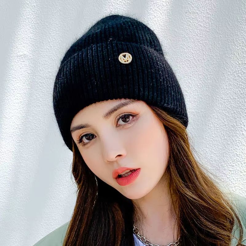 Women's Winter Windproof Layered Knitted Beanie Hat
