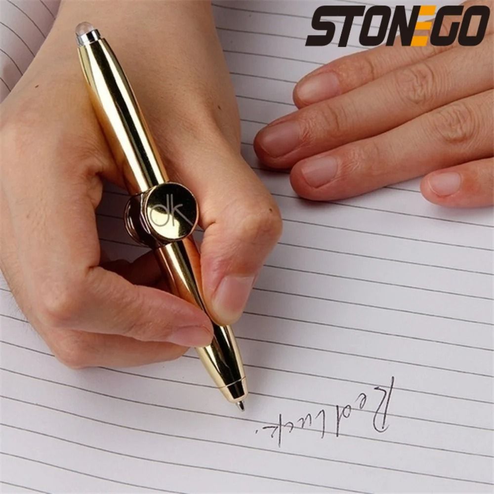 LED Decompression Gyroscope Spinner Pen