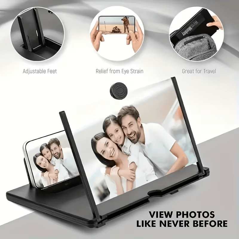 Universal Phone Screen Magnifier Stand for Comfortable Movie Watching Anywhere