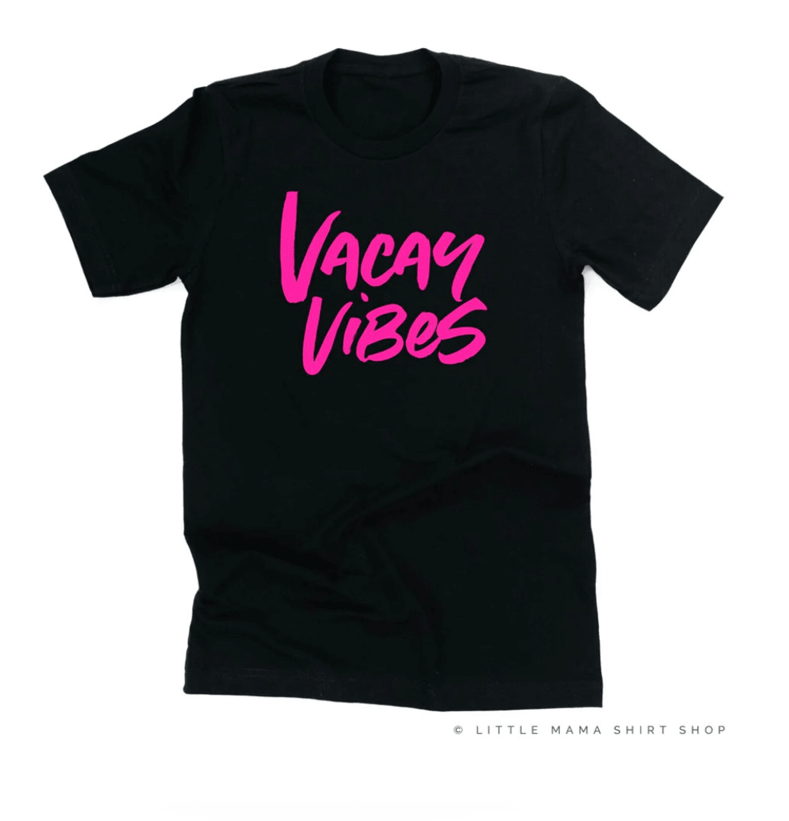 Vacay Vibes Neon Shirt Summer Vacation Graphic Tee Beach Vibes Travel Shirt