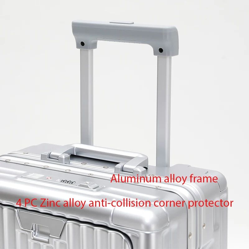SkyBoard 20-Inch Aluminum Frame Smart Carry-On Trolley Suitcase