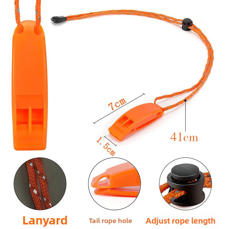 Loud Emergency Survival Whistle with Lanyard Essential Safety Whistle for Outdoor Adventures, Fishing, and Sports