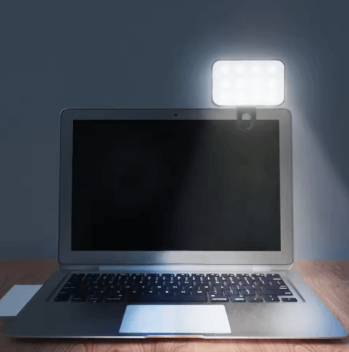 Rechargeable Mini Selfie Fill Light with Adjustable Brightness (6000–12000K)