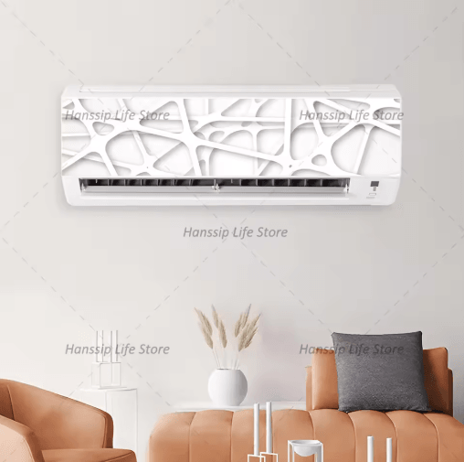 3D Geometric Air Conditioner Panel Sticker Abstract Illusion Wall Decal