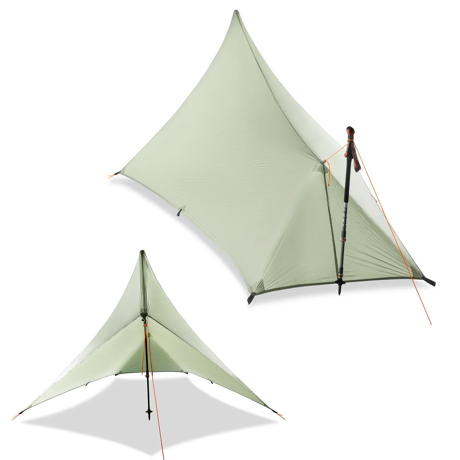 Ultralight Camping Tarp Waterproof Rain Fly Silnylon Backpacking Shelter