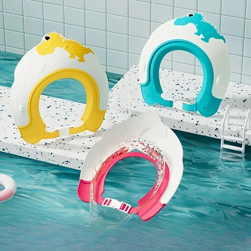 Adjustable Waterproof Baby Shampoo Cap with Ear Protection for Children