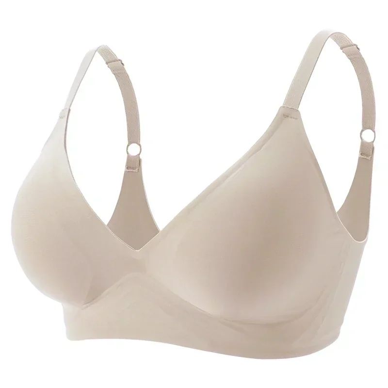 CloudSoft Seamless Latex Jelly Wireless Bra – Removable Padded Sleep & Everyday Bralette