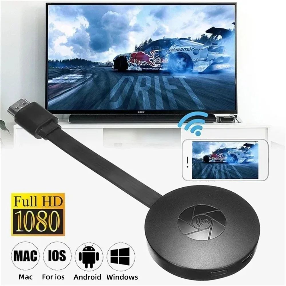 SmartView 1080P Wireless TV Stick Screen Mirroring Adapter for Android and iOS
