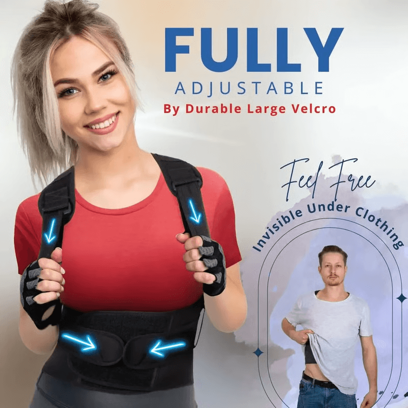 Back Posture Support Brace for Pain Relief, Improve Comfort & Align Your Spine