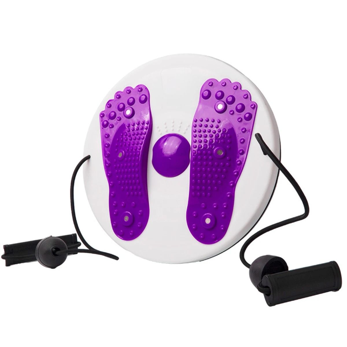 Portable Waist Twisting Disc Twist Board Exerciser with Foot Massage Texture