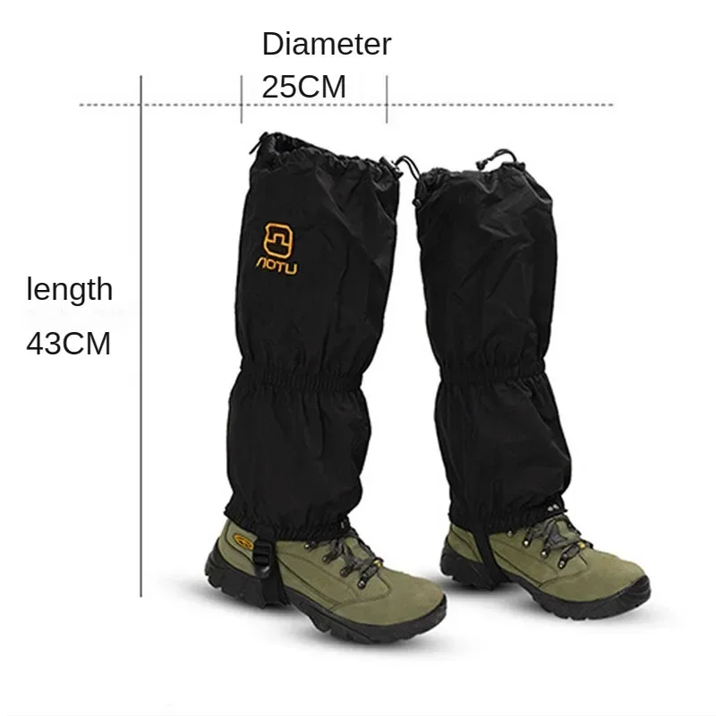 Ski Snow Cover for Hiking, Mountaineering, Cycling Leggings, Outdoor Shoes Leg Covers, Anti-Snow Anti-Sand for Men