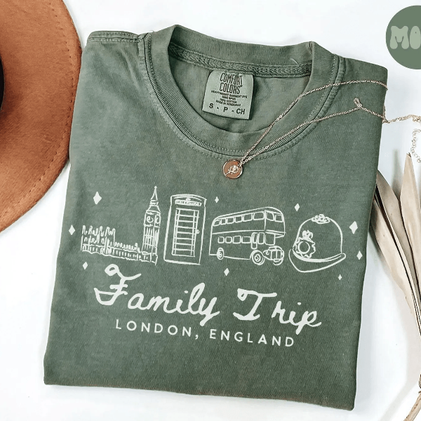London England Vacation Shirt Family Trip Matching Travel Tee