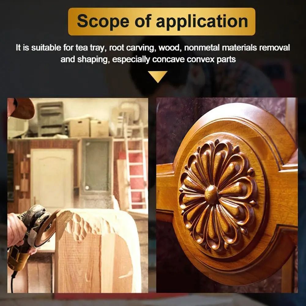 Timber-Sculpting Gallery | High-Fidelity 100mm Carbon Steel Grinding Wheel & Technical Rotary Abrasive Logic