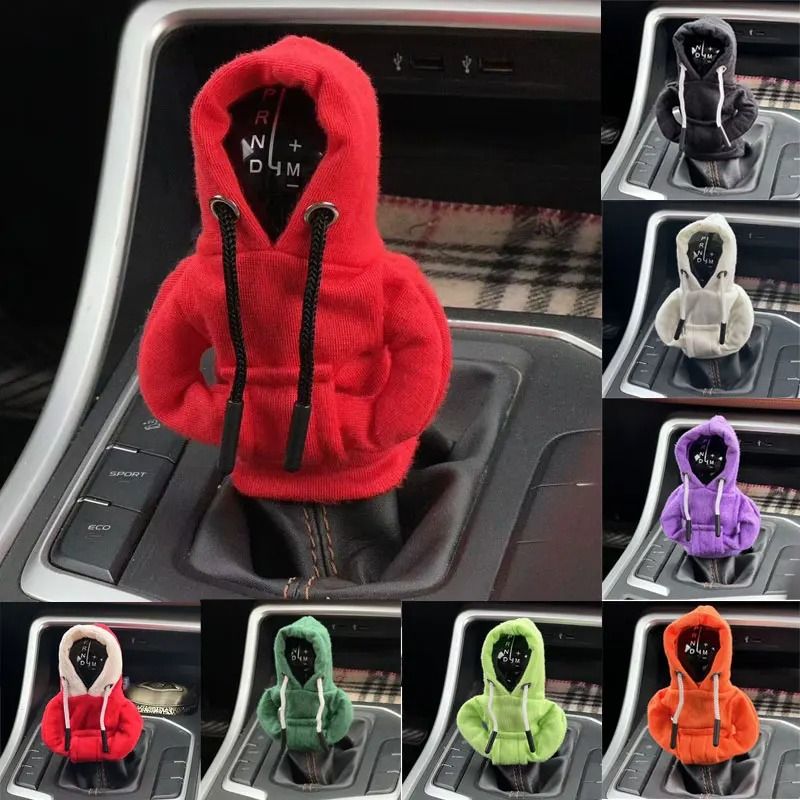 Street-Style Mini Hoodie Car Gear Shift Cover