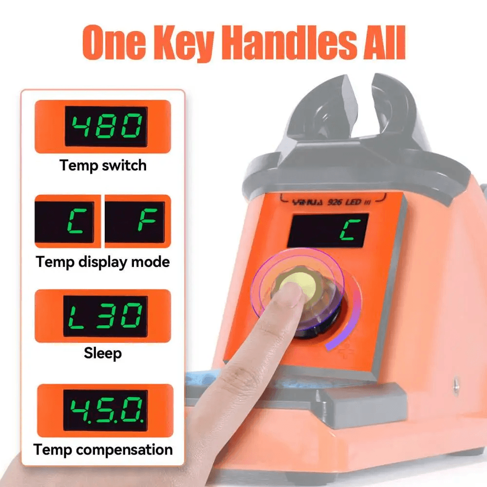 Digital Soldering Iron Kit with LED Display and Helping Hands