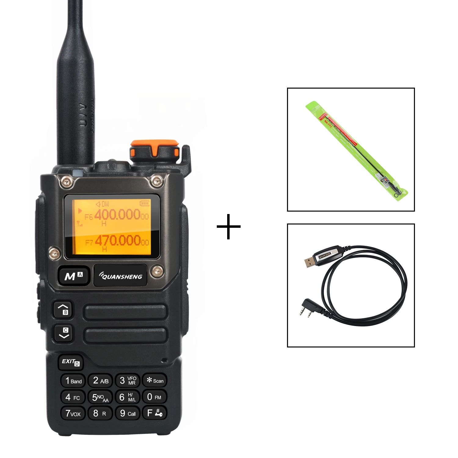 Quansheng UV-K5(8) Multi-Band Two-Way Radio with Air Band Receive, DTMF & Fast Frequency Scan