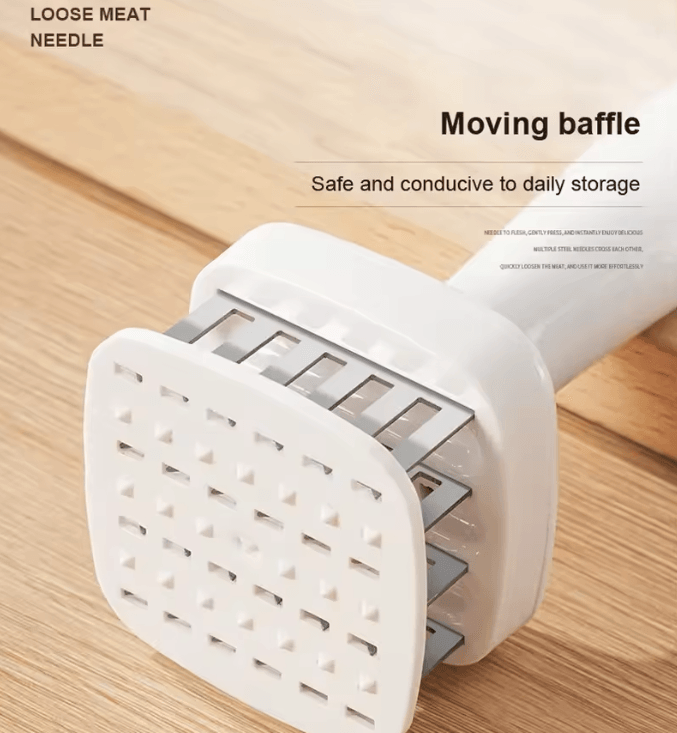TenderPro 24 Needle Meat Tenderizer Tool Stainless Steel Automatic Meat Tenderizer for Steak Beef Chicken BBQ