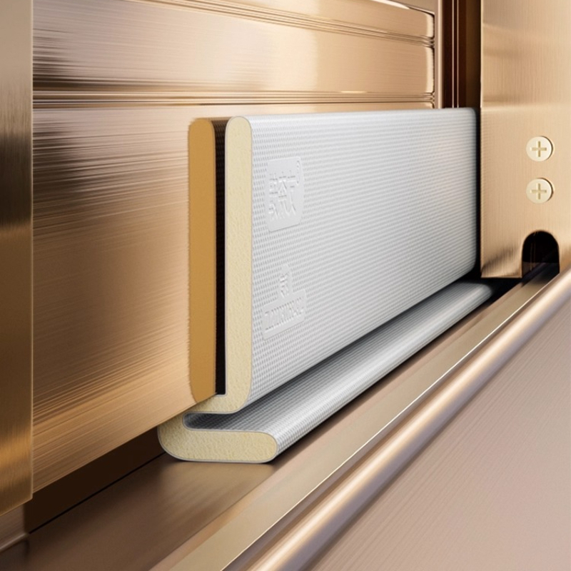 Windproof Draft Stopper, Window Seal Strip Set, Sound Insulation for Sliding Windows/Doors, Easy Install