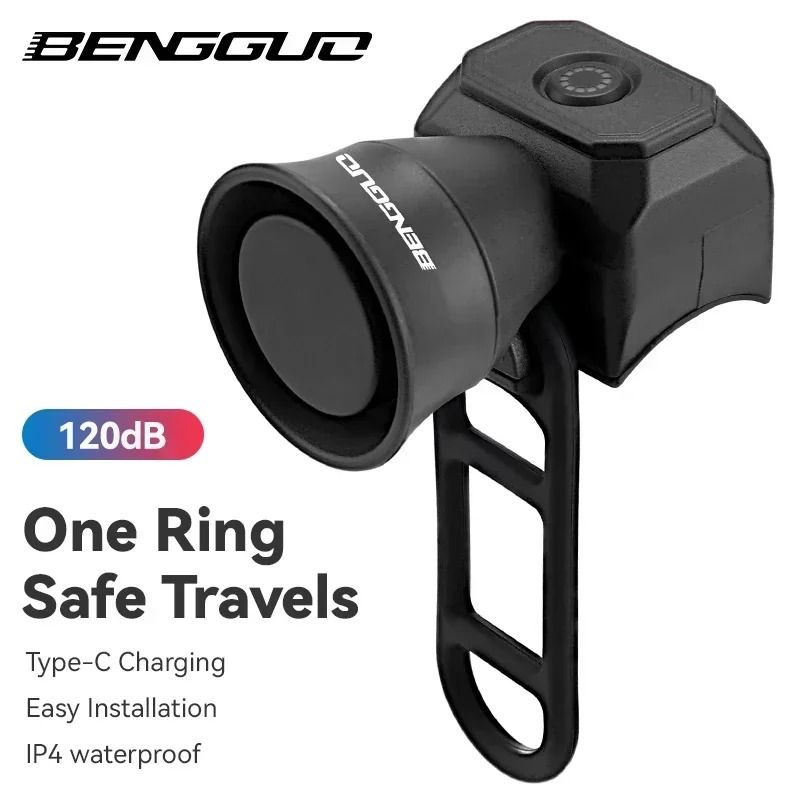 Waterproof Electronic Bicycle Horn | High-Decibel Safety Bell for MTB, Scooters & Children's Bikes