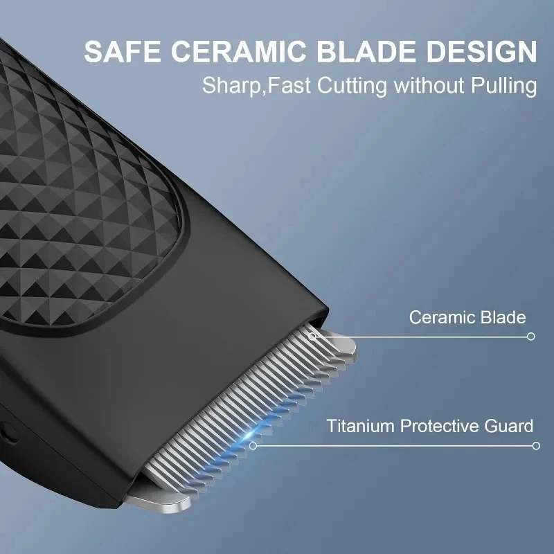 Rechargeable Men's Electric Groin Hair Trimmer, Pubic Hair Removal Clipper