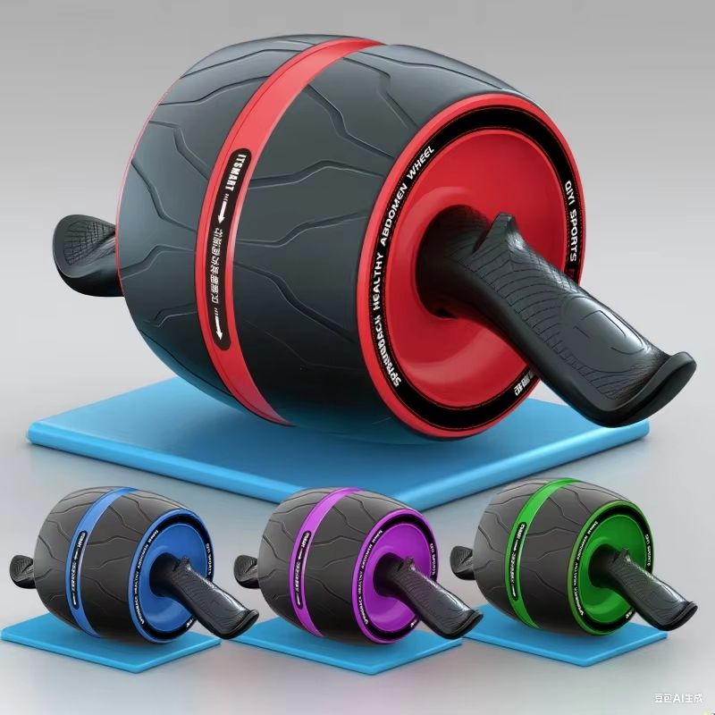 Rebound Ab Roller with Knee Mat – Core Strength Trainer Wheel