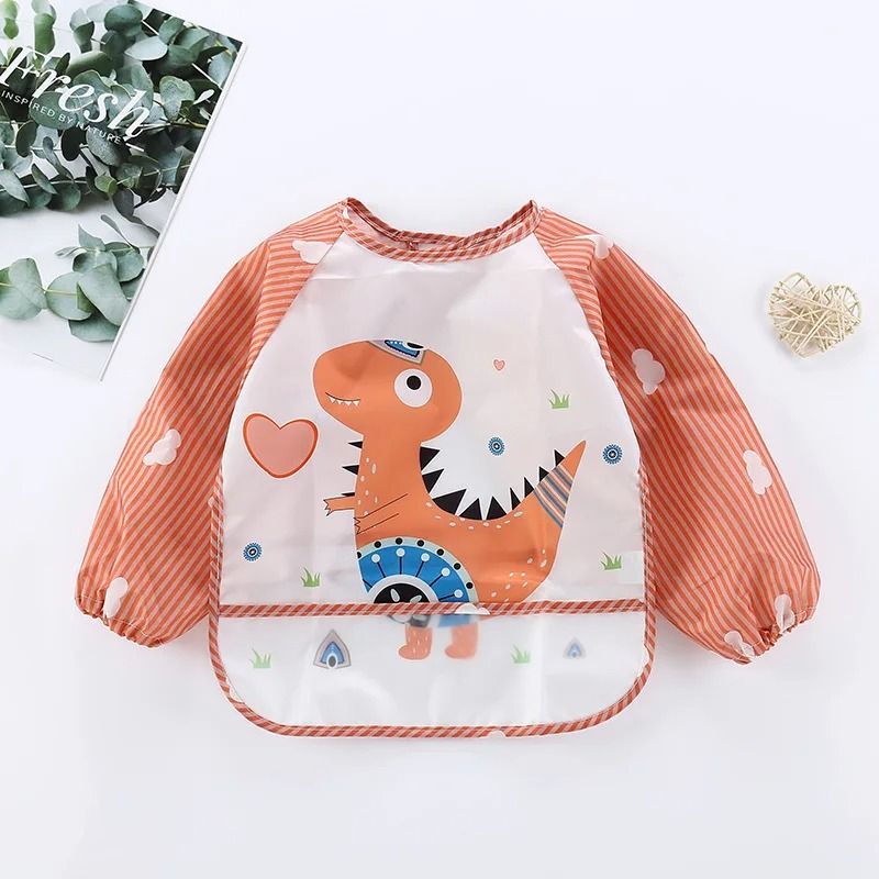 Waterproof Long Sleeve Baby Feeding Smock