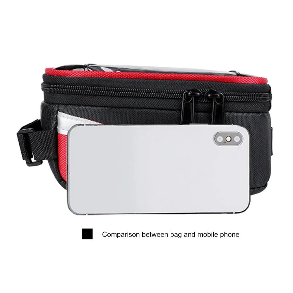 Waterproof Bike Frame Bag Touch Screen Bicycle Phone Holder Top Tube Bag