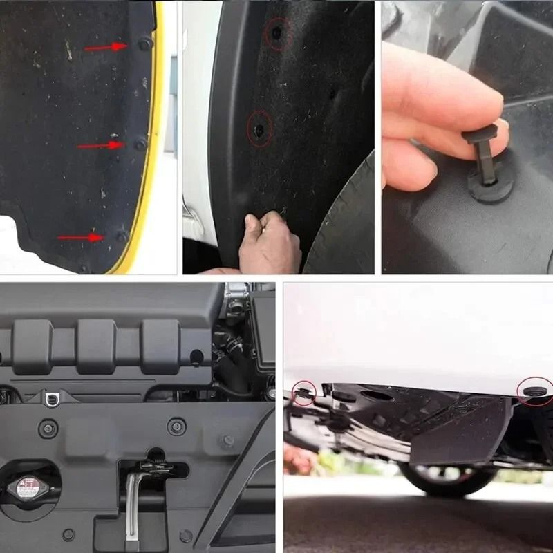 190 PCS Auto Plastic Bumper Clips Kit Car Body Push Rivets Fasteners Set