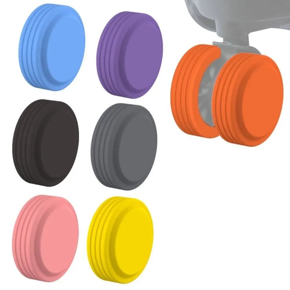 Silent-Glide Luggage Wheel Protectors – Noise-Reducing Silicone Covers (8 Pcs Set)