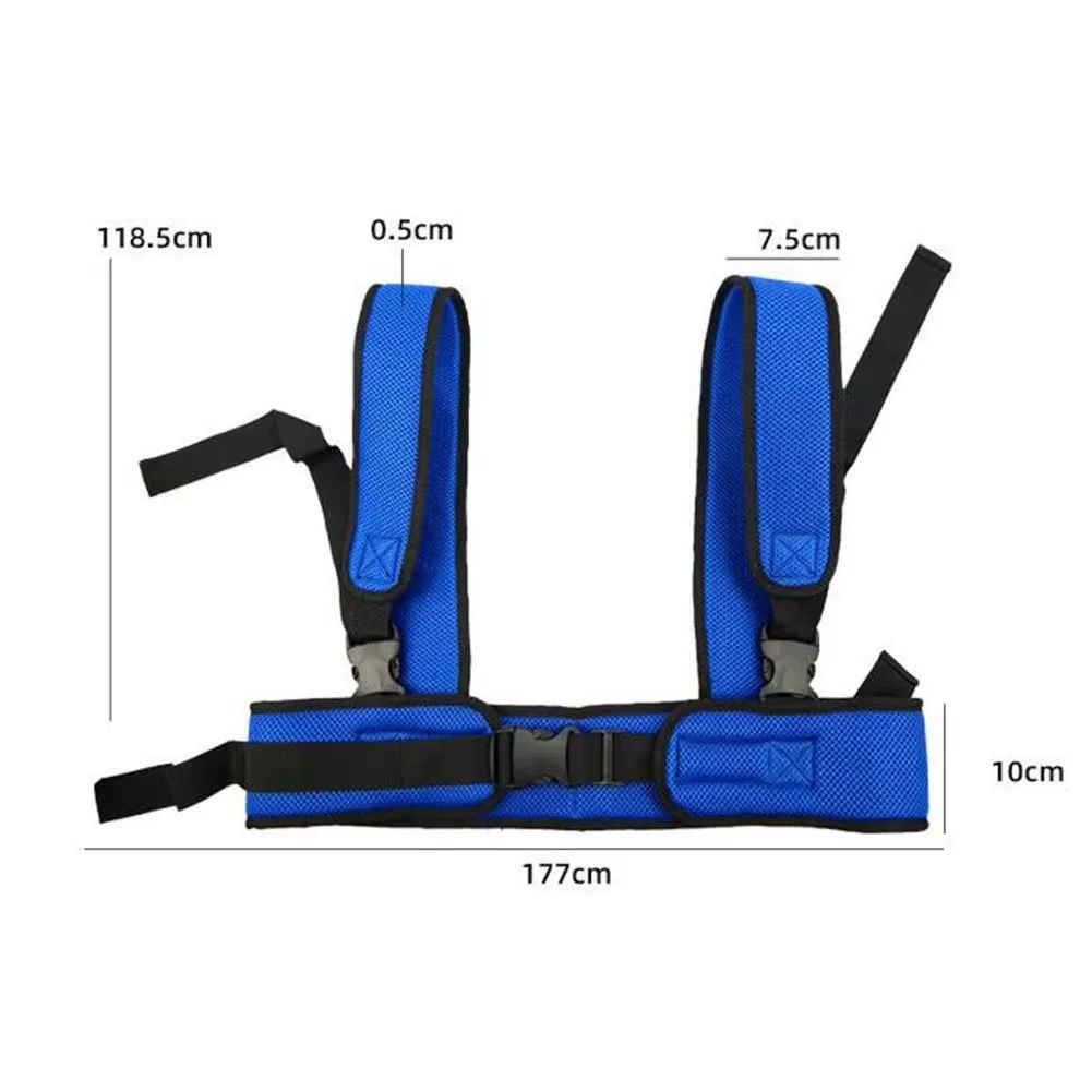 Breathable Wheelchair Safety Waist Belt Anti-Fall Restraint Strap for Elderly Support, Nursing Care Fixing Harness