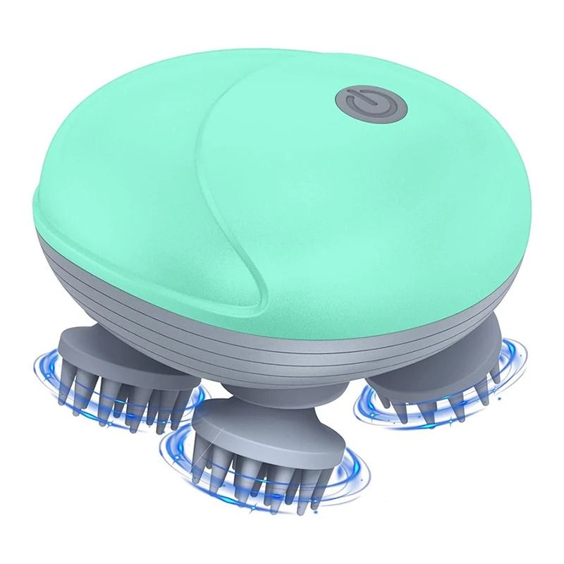 Electric Scalp Massager with Deep Tissue Kneading Vibration