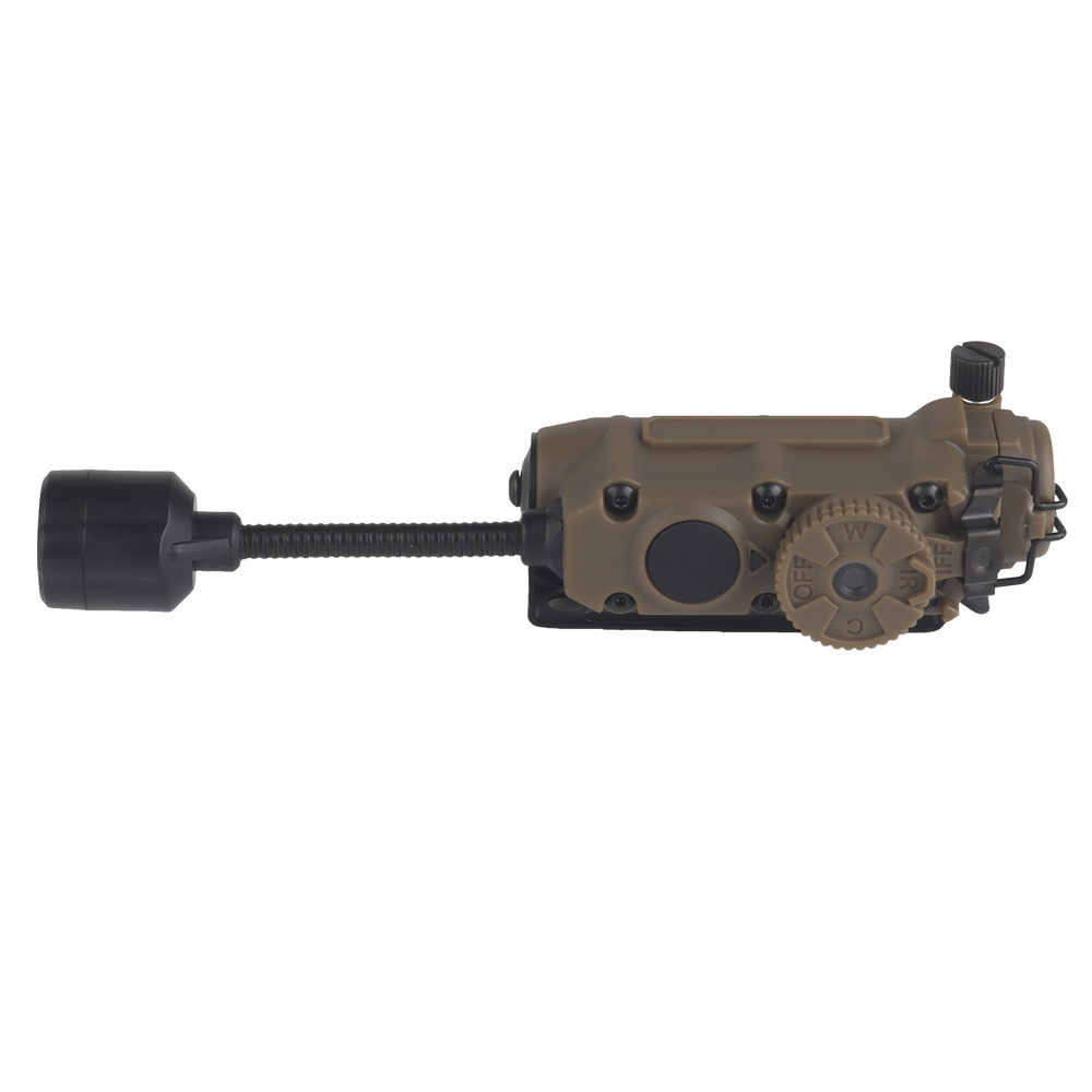 Sidewinder Helmet Tactical Strobe Light Red, Green, Blue, White, IR LED Flashlight for Hunting & Fishing