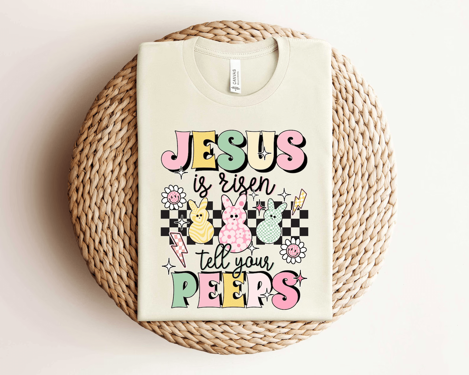 Jesus Is Risen Kids Easter Christian T Shirt