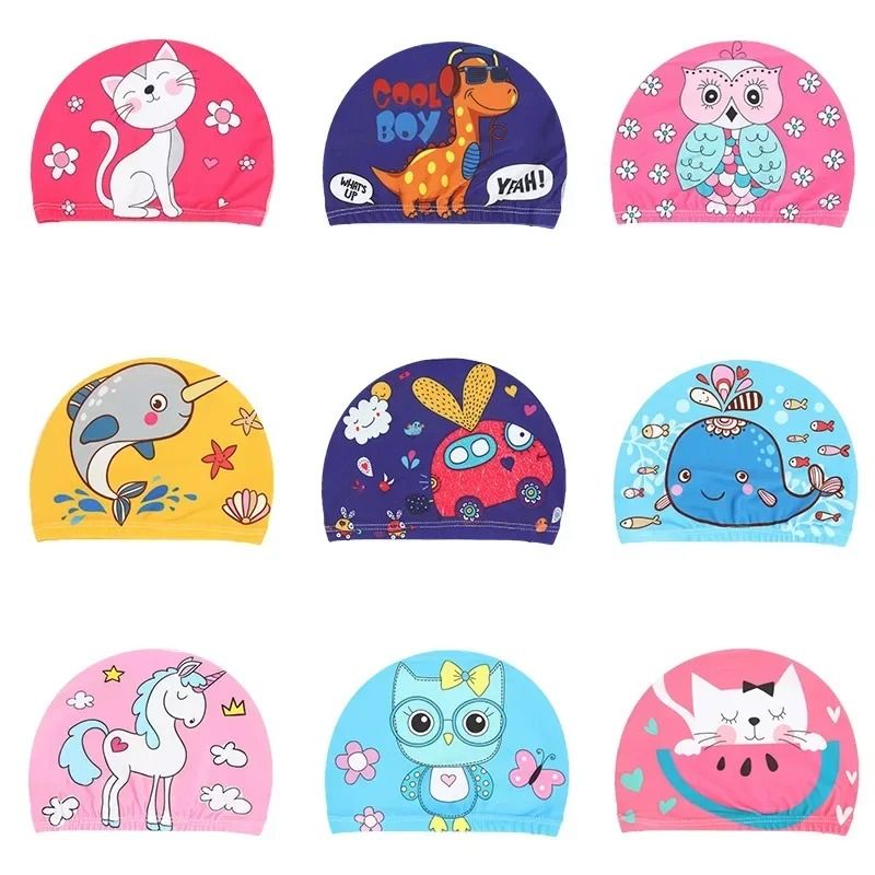 Hydro-Kinetic Childrens Swim Cap – Premium PU Waterproof Ear Protection