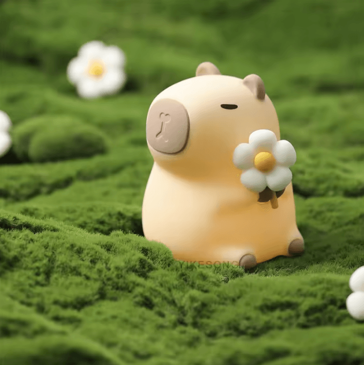 USB Rechargeable Kids Night Light – Cute Capybara Animal Lamp