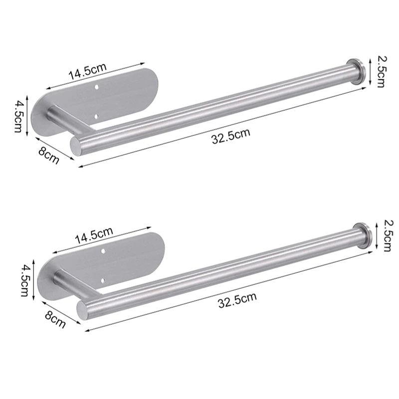 Stainless Steel Adhesive Toilet Paper Holder