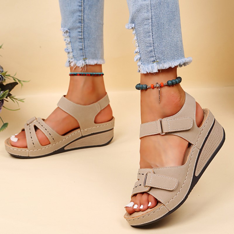 Slip On Open Toe Walking Shoes Women, New Sandals Shoes Female, Casual Heels Party Slippers
