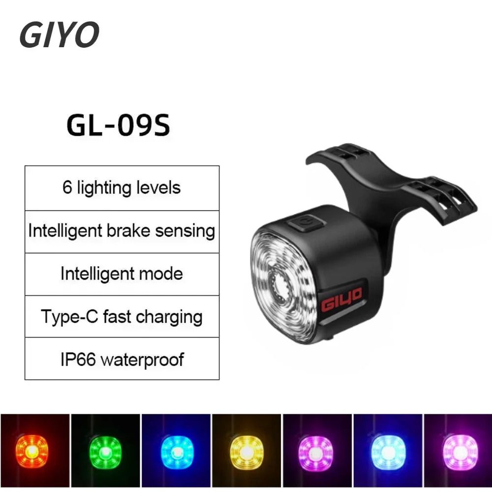 Smart LED Bicycle Rear Brake Light with USB Rechargeable Safety Taillight